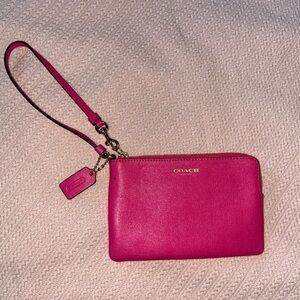 Coach Hot Pink Wristlet